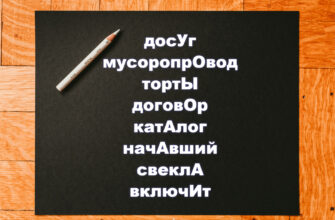 Тест на ударение